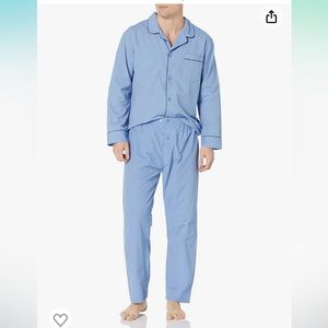 Hanes Mens Woven Plain-Weave Pajama Set 2XL